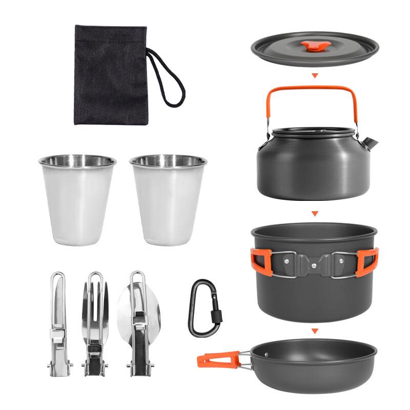 CENLOON DS-308 Outdoor 2-3 Person Camping Cookware Set