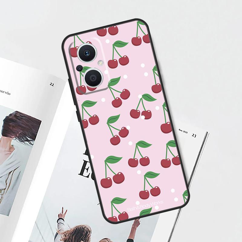 Cherry Cherries Pattern Case For OPPO Reno 15 F 14 13 12 11 10 Pro 14F 13F 12F 11F 8T OPPO Find X9 X8 X5 X6 Pro Cover
