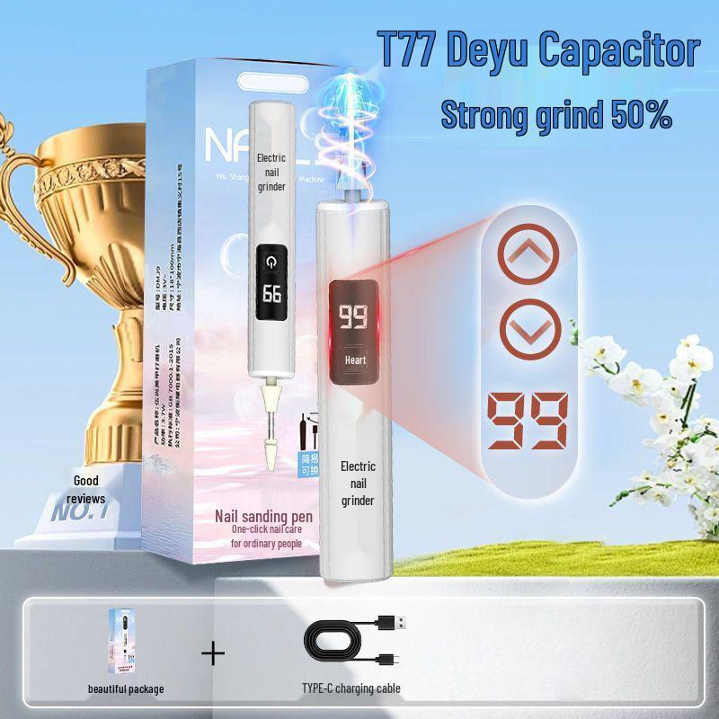

Electric Nail Grinder for Thick and Elderly Toenails - Manicure and Toenail Care Tool 1 Grinding Head белый