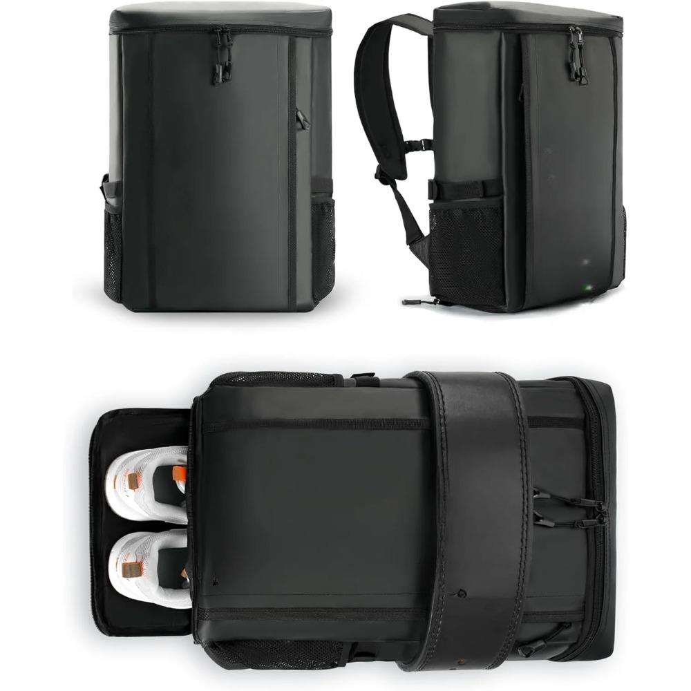 Gym Backpack with Gym Belt Holder for Men and Women Waterproof Travel Backpack with Shoe Compartment and Laptop Compartment