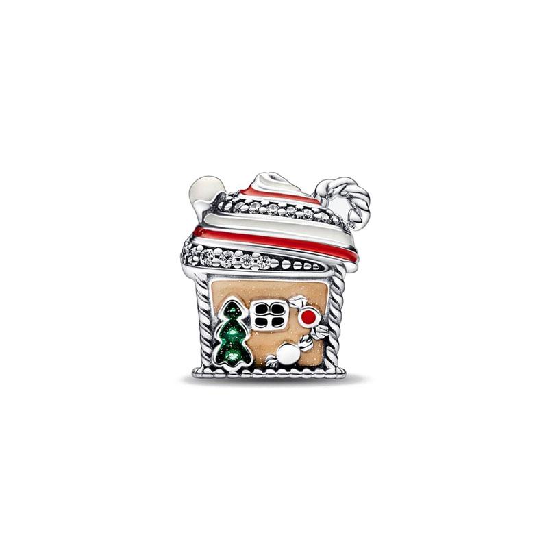 Copper Christmas Tree Socks Hat Santa Claus Elk Snow Winter Bead Charms Suitable European Bracelets Christmas Do It Yourself Jewellery