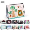 Source 21 0-3 Year Old Baby Cloth Book Animal Tail Cloth Book Early Education Fun Mirror Desk Calendar Cloth Book Toy