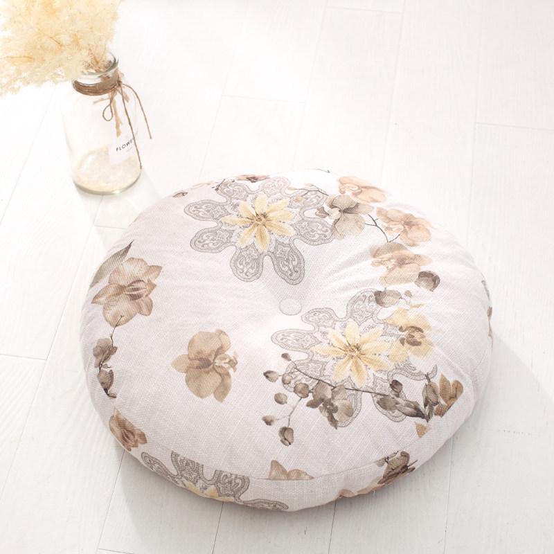 Washable Japanese-Style Thick Linen Tatami Floor Cushion for Living Room