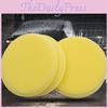 Yellow Car Waxing Sponge Round Polishing Sponge For Efficient Cleaning And Polishing