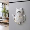 Transparent Vase Magnet Cat Whiskers Holder Refrigerator Magnet, Furs Keepsake Furry Friend Memory Fridge Pet Memorial Decoration for Home,