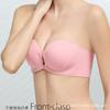 Traceless Invisible Liquid Foundation Underwear Women's Front Buckle Type Small Chest Gathering Anti-sagging Bra Cover Summer Thin Strapless