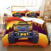 LKW Bettwäsche Kollektion Automobil Blaues Monster Pickup Truck Bettbezug Monster Truck Bettwäsche Kollektion Polyester Kissenbezug