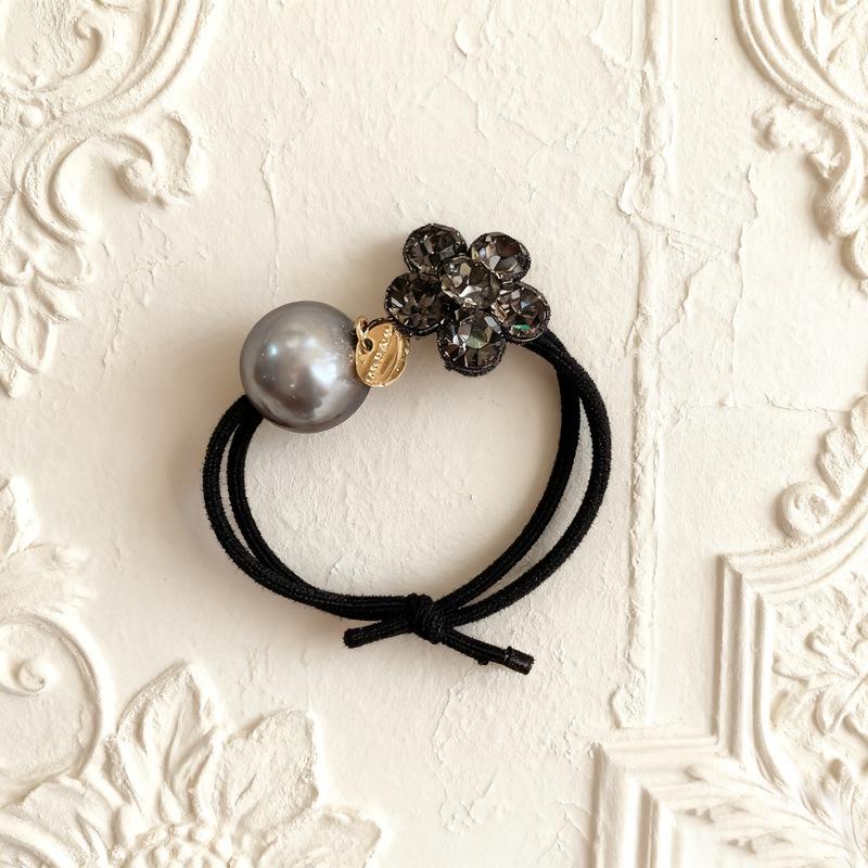 Модная жемчужная цветочная резинка для волос 2025 года для женщин - Эластичная резинка для пучков и хвостов
