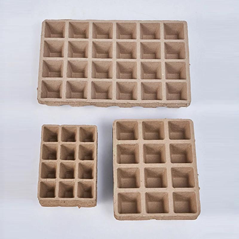 12/24 Grids Cell Nursery Pots for Seedling Starter Tray Biodegradable Pulp Seedling Cup Garden Plant Seedling Germination Tool