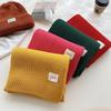 New All-match Soft Arctic Velvet Scarf for Female Students in Winter Thickened Red Warm Knitted Couple Scarf