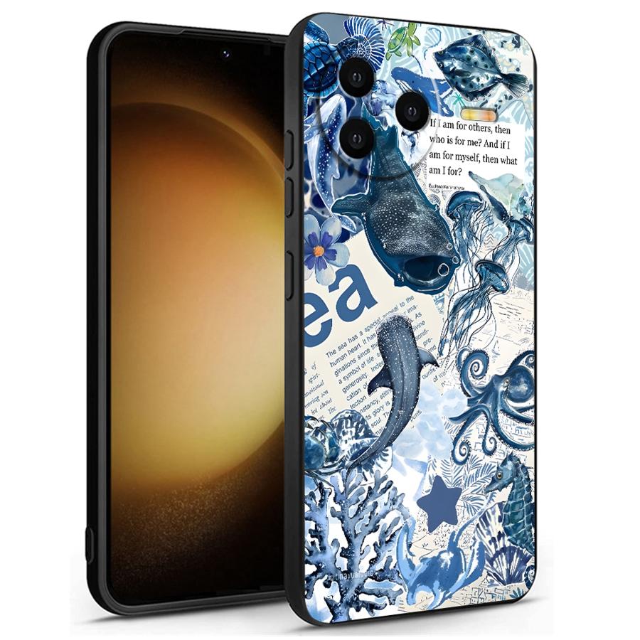 Creative Marine Organisms Art Funda Phone Cover Case for Xiaomi Redmi K40 K80 Pro 13C A5 A4 12C A1 A2 Plus 9 A3 14C 10