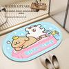Cartoon Cute Non-Slip Diatom Mud Floor Mat - Quick Dry Water-Absorbent Bathroom & Toilet Door Mat