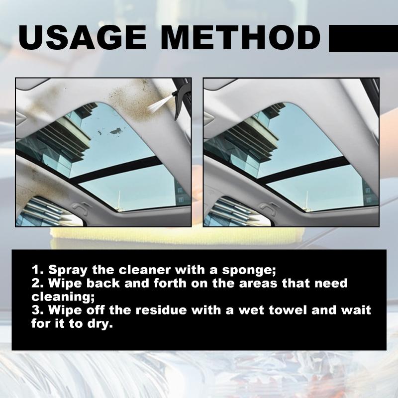 100Ml Car Interior Leather Cleaner Multifunctional Car Roof Cleaning Spray Car Roof Powerful Cleaner Car Interior Maintenance