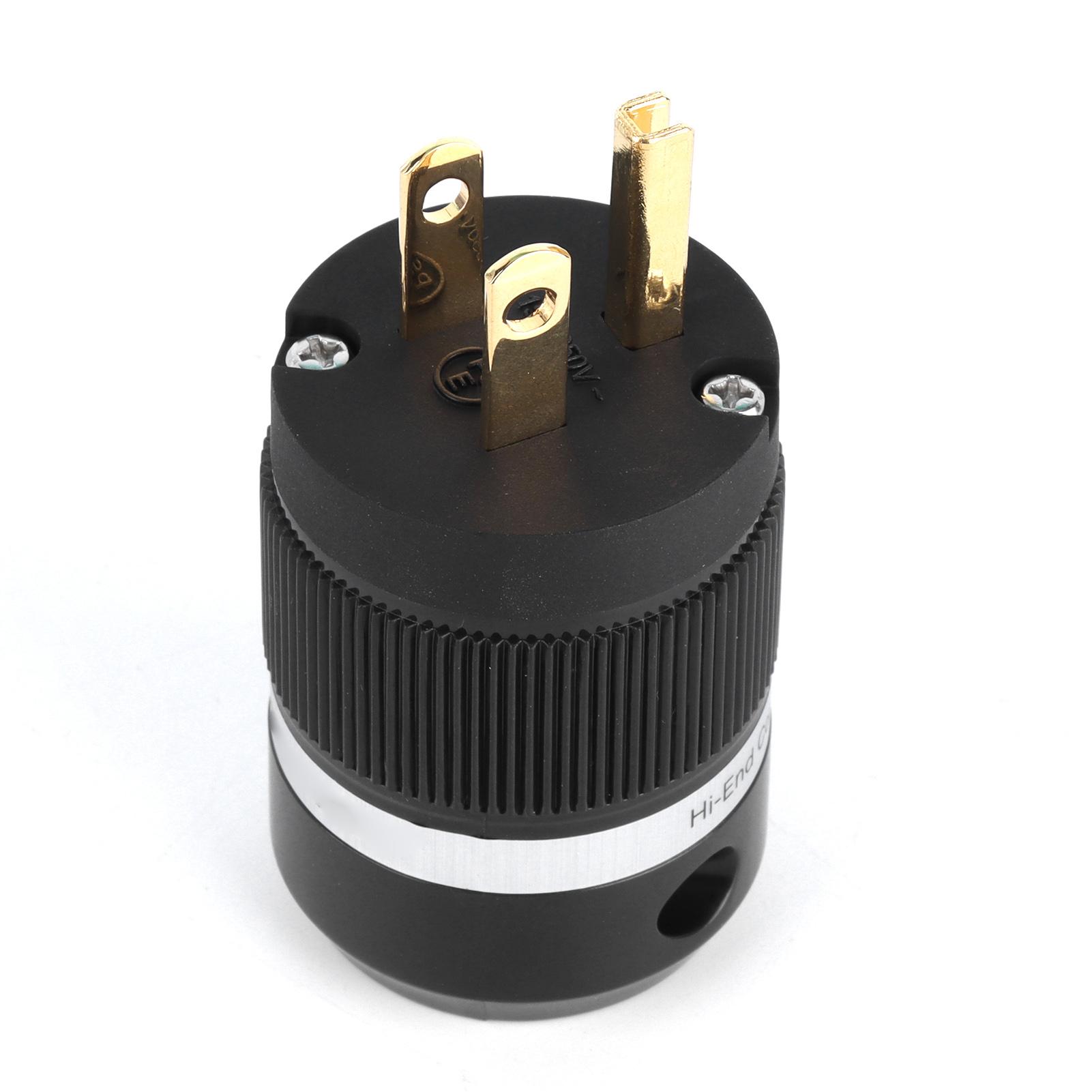 Monosaudio M100G Чистая медь Позолоченный Power Plug AC Power Connector Plug для Аудио DIY Шнур питания 15A 250V