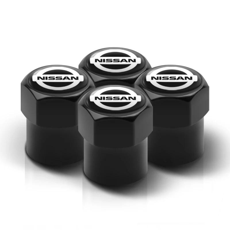 

4Pcs Car Valve Caps Wheel Tires Air Tyre Stem Protective Cover For Nissan Nismo Qashqai J11 Juke Tiida X-trail 350Z Rogue Murano
