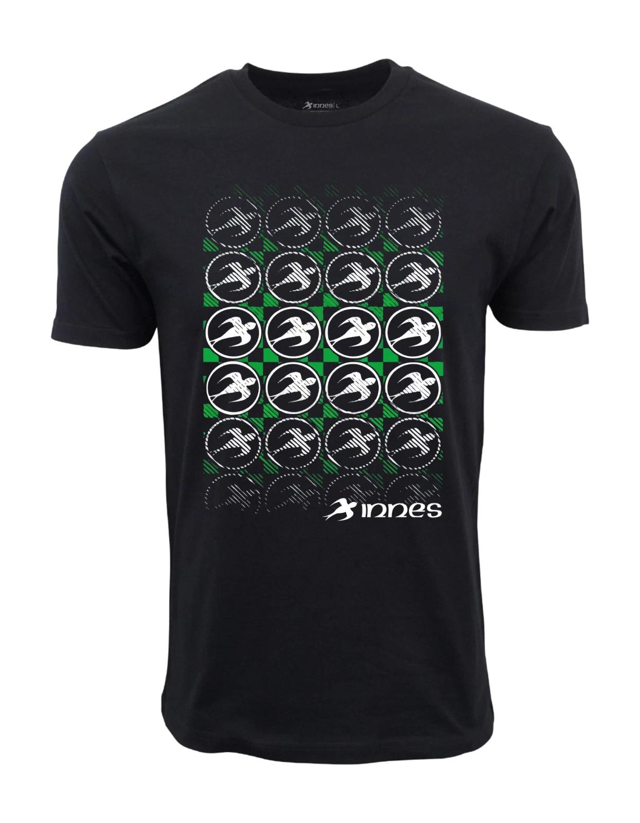 Unisex Adult Casual Graphic Innes Skateboard Circle Logos Graphic T... S