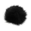 2Pcs Black Outdoor Lapel Microphone Windscreen Wind Muff Furry Cover 1.0cm