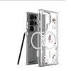 Cartoon Ghost Magnetic Transparent Full Coverage Case for iPhone 15/16/17 Pro Max