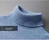 Cashmere 2025 Men's High Neck Solid Color Pullover Sweater - Autumn/Winter Collection