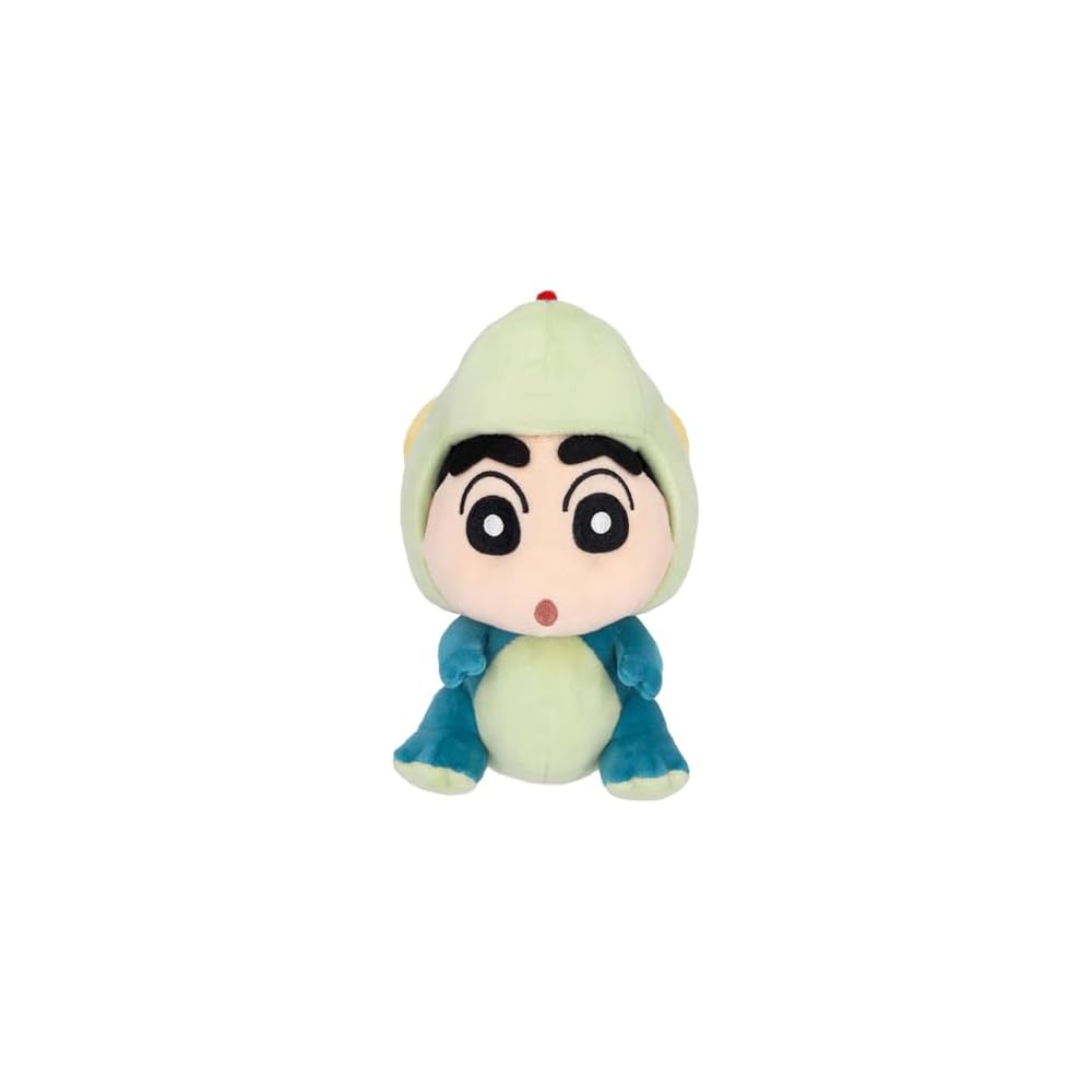 Sanei Boeki Crayon Shin-chan Dinosaur Plush Toy Small 12x17x21cm Soft Stuffed Animal