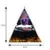 Orgonite Crystal Object, Orgone Pyramid Tower, Energy, Nature, Reiki, Healing, Chakra, 6cm x 6cm (20)