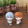 Theeva 10Cm Anime Evangelion Ayanami Rei Figure Souryuu Asuka Langley Look Up  Sitting Model Toy Doll Aciton Figure Pvc Ornament