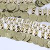 Fashion Style Velvet Dangling Coins Belly Dance Triangle Hip Scarf