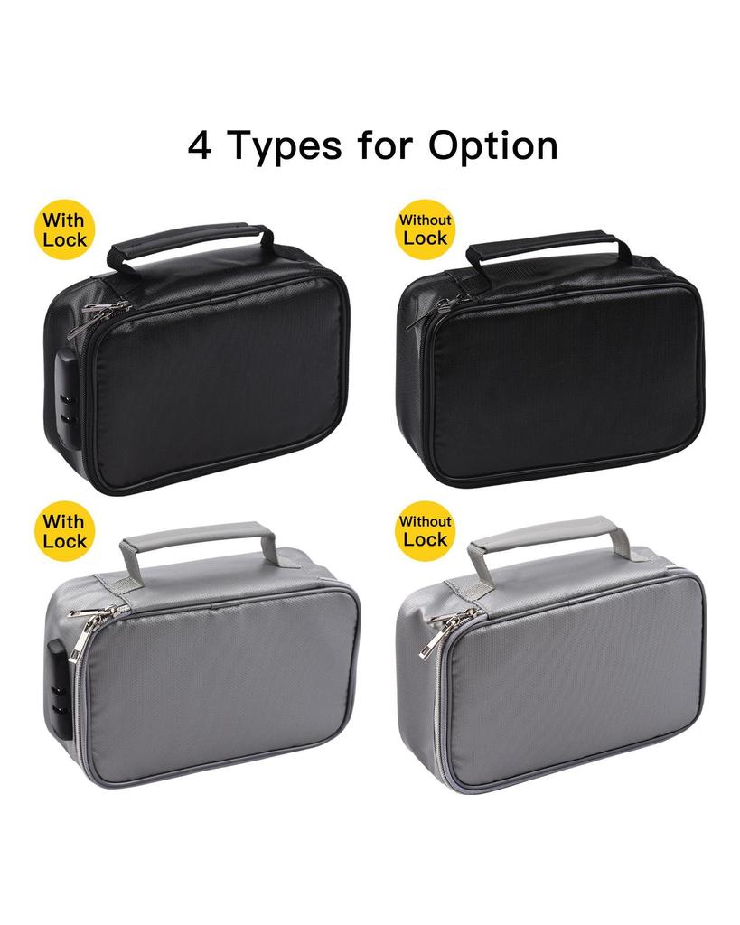 Feuerfeste Aktentasche, Dokumententasche, Sicherheits-Organizer, Reißverschluss, feuer- und wasserabweisende Geldtasche