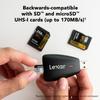 Lexar Card Reader USB 3.1 for SD Micro SD TF Memory Card Adapter for PC Smart microsd Memory Card reader SD Card Adapter