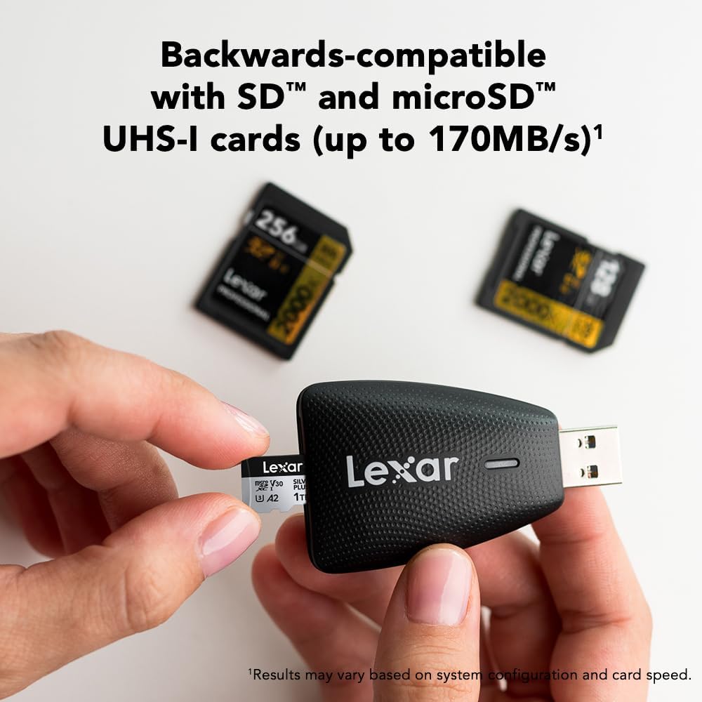 Lexar Card Reader USB 3.1 for SD Micro SD TF Memory Card Adapter for PC Smart microsd Memory Card reader SD Card Adapter