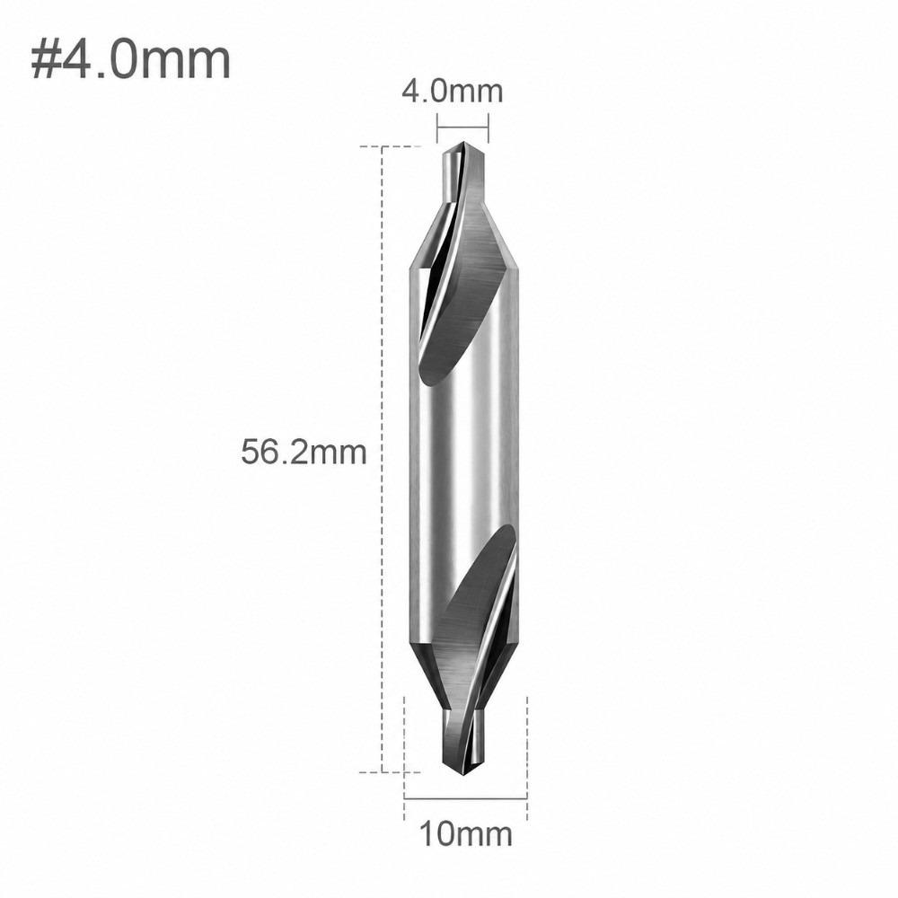 New HSS Material Center Drill Bit 1/1.5/2/2.5/3/3.15/4/5/6/8mm 60 Degree Angle Core Drill Bit Countersink Bit CNC Processing