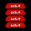 MYMX8 4PCS Car Door Sticker Safety Warning Reflective Mark For KIA Rio Ceed Sportage Cerato Soul