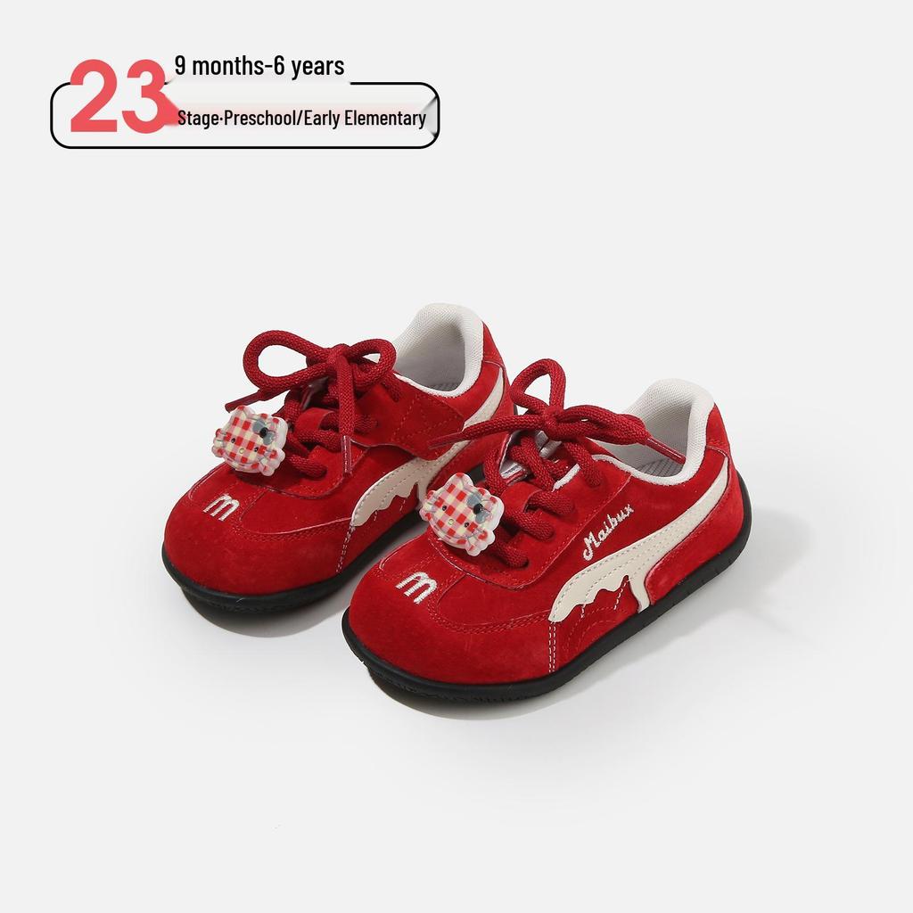 Baby Girl Princess Bow Shoes: Soft Sole Non-Slip Toddler Sneakers for Spring