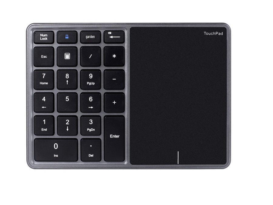 BT14 Dual-Mode Wireless Bluetooth 22-Key Rechargeable Silent Touchpad Keyboard