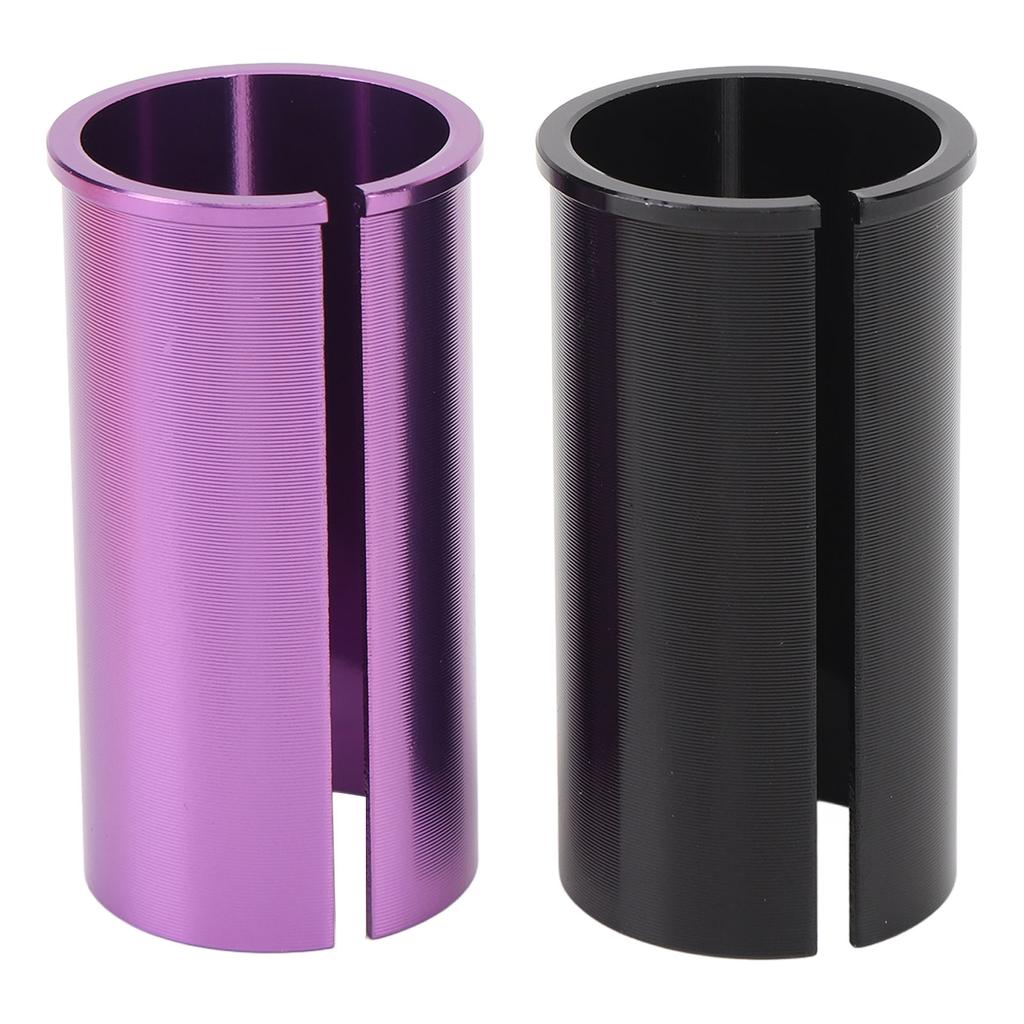 Seat Post Tube Adapter Aluminium Alloy CNC Machined CD Texture Cycle Seatpost Reducing Sleeve Shim