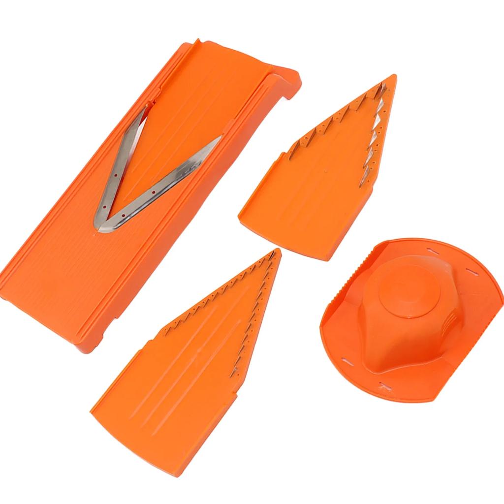 Mandoline Gemüseschneider Großer Rahmen Manueller Gemüseschneider Praktischer Handschutz Klinge aus Edelstahl Küchenwerkzeuge