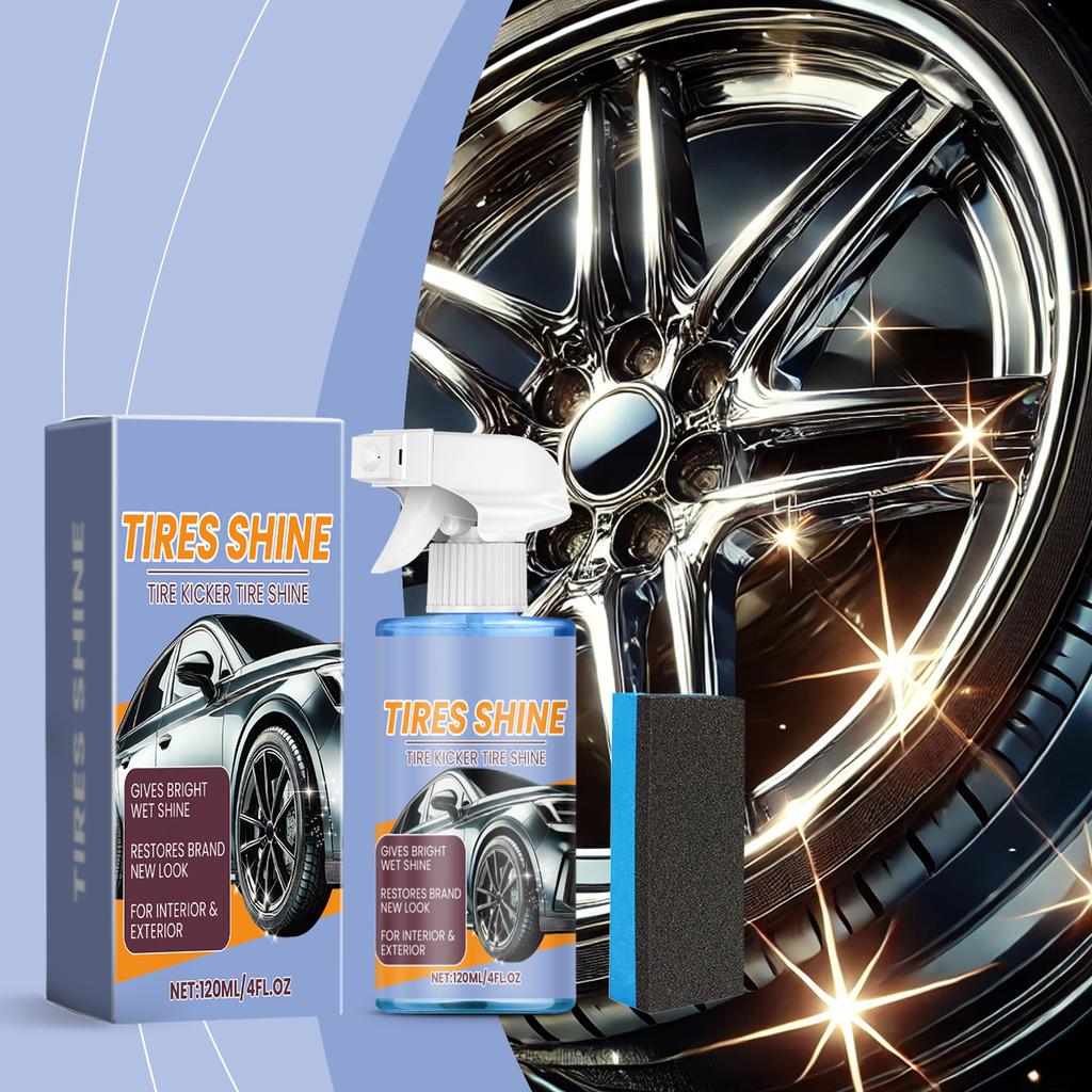 Car Tire Retreading Spray, Tire Glaze, Stain Resistant, Long Lasting Retreading Spray 120ml