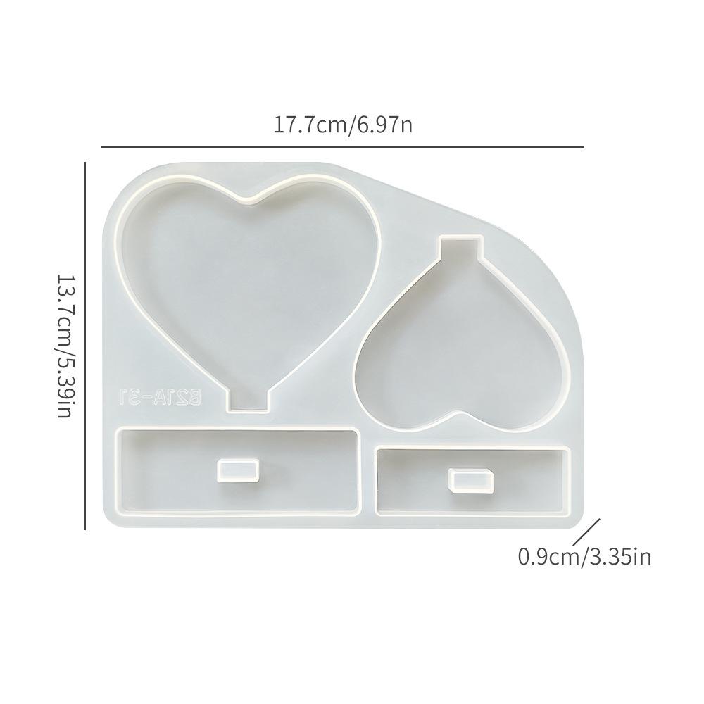 

Diy Epoxy Photo Frame Silicone Mold Love Shell Shape Valentine s Day Gift Desktop Decoration Abrasive Tools