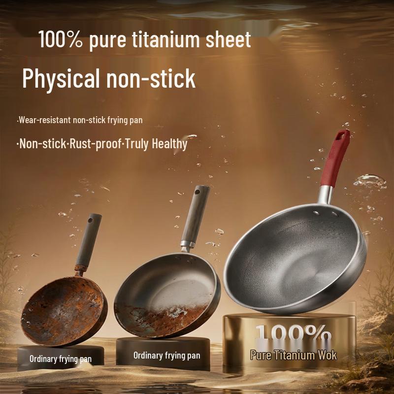 KOBACH 32cm Titanium Non-Stick Frying Wok