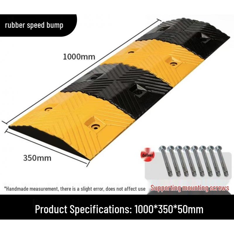 High-Quality Thickened Rubber Speed Bump for Road Safety