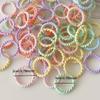 100Pcs Kids Colorful Mini Rubber Bands Elastic Hair Ties Small Seamless Ponytail Holders for Toddler Girls