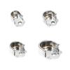 Pack of 2 Rail Mount Closet Clothes Tube Holder Rail End Support Holder Closet Rail Mount Simple Install for Clothes