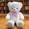 Large Bow Tie Bear Girl Plush Toy Couple Hug Bear Doll For Friends Wedding Gift Rag Doll Hair