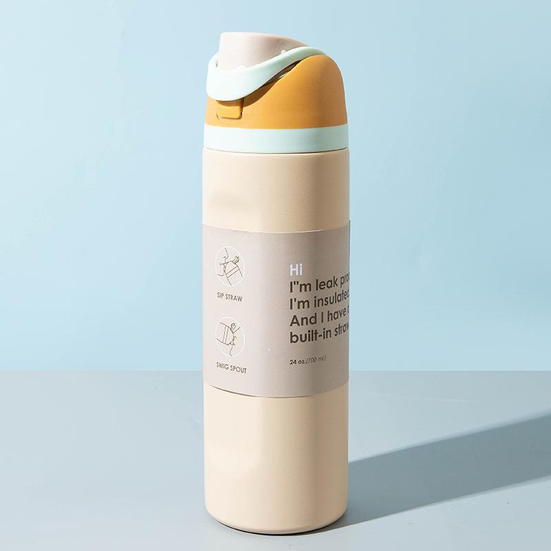 Stainless Steel Thermos Cup Large Capacity Portable Sports Water Cup