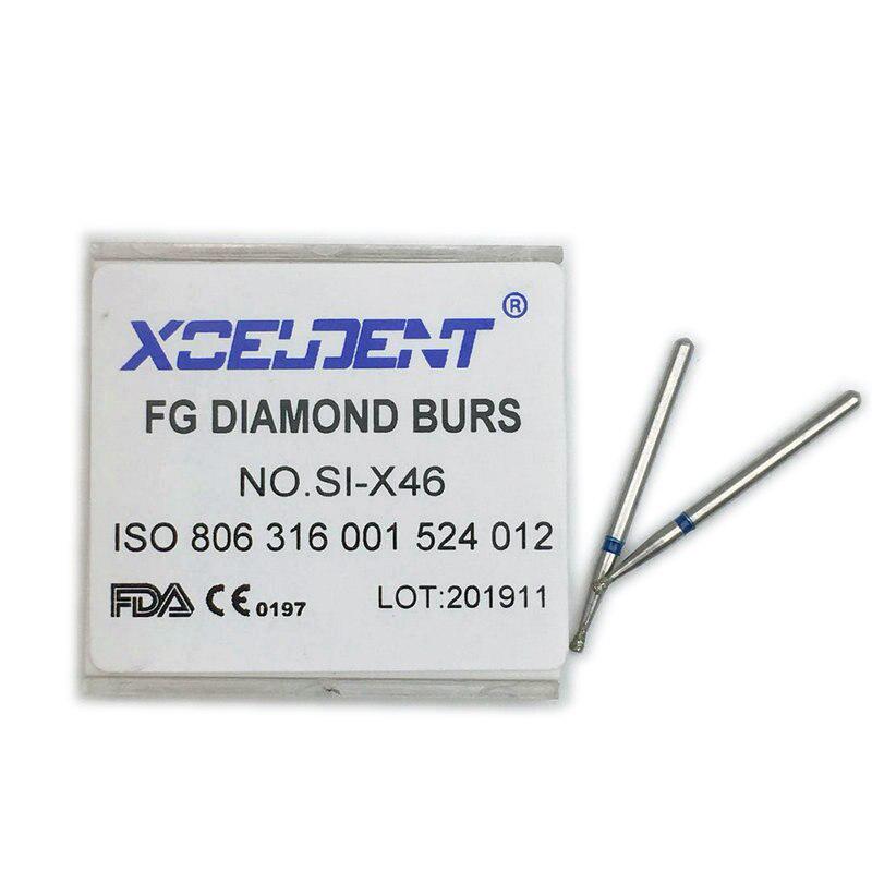 1 Pack Dental Diamond FG High Speed Burs for Polishing SI-X46 Dental Laboratory Drill