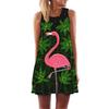 Spring Summer Women's 3D Printed Sleeveless Dress Plus Size Sexy Fashionable Comfortable Soft Breathable Versatile Mini Dress