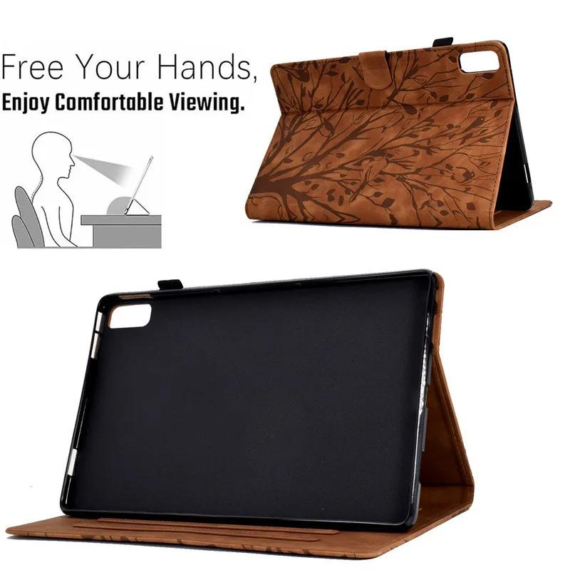 For Lenovo Tab M9 Tablet 2023 Cover 9.0 TB-310FU Wallet Coque For Lenovo Tab M9 9inch Case Card Slots PU Leather Etui+Stylus Pen