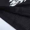 EES-10 Heren Mesh Atletische Korte Broek, Zwart Grim Reaper Print Ademend Zomer Straat Strand Boardshort