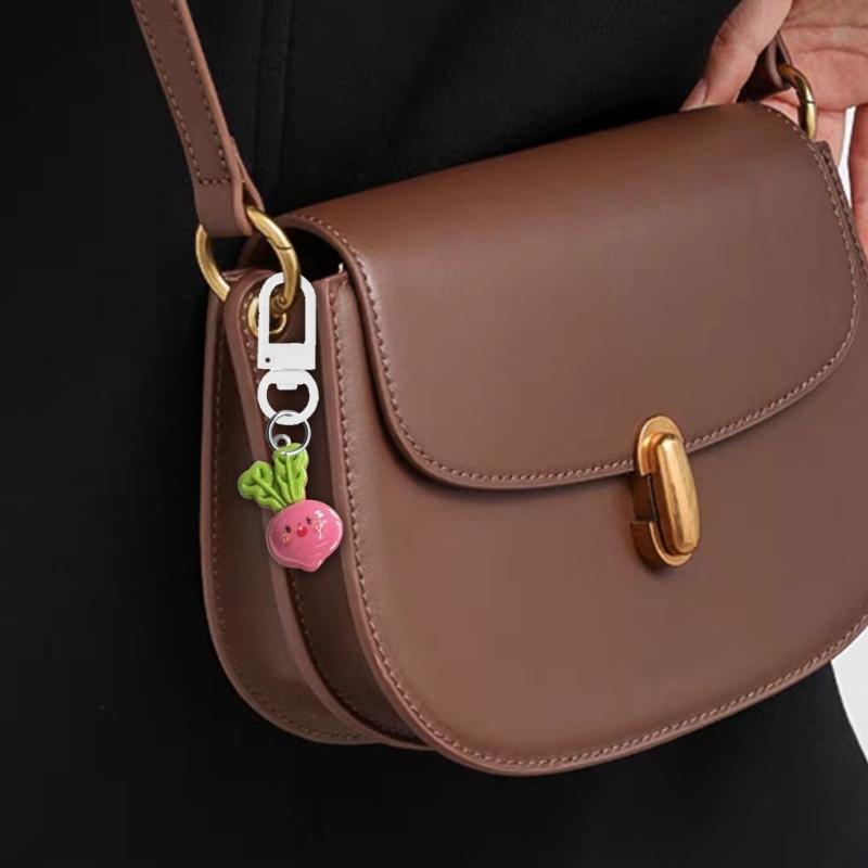 Sturdy Resin Vegetable Keychain Fashionable Phone Chain Decoration For Girls Gift Giving