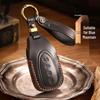 Wey 2025 Blue Mountain Mocha Key Case - Premium Cowhide with Buckle for Men